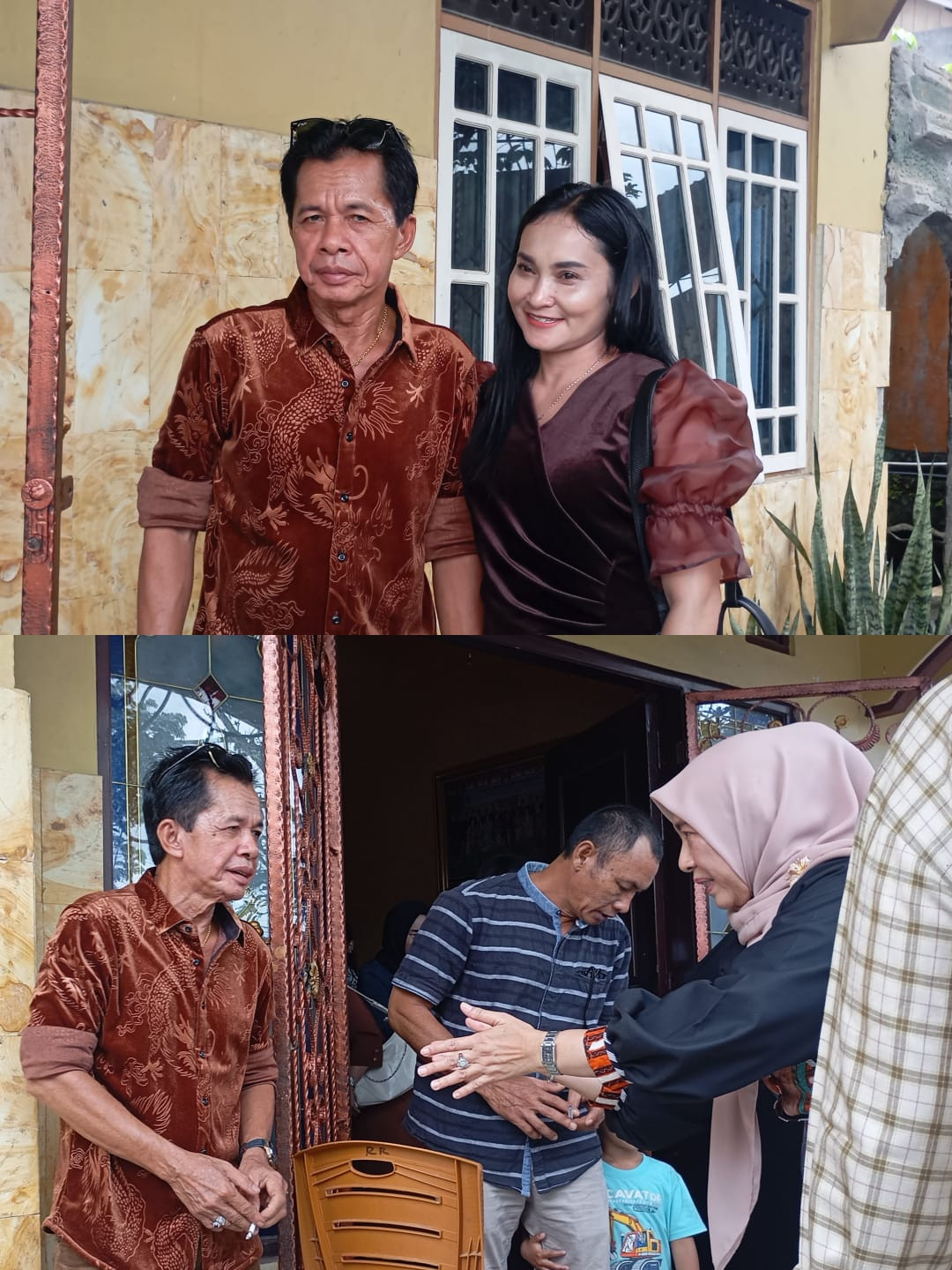 Tokoh Dayak  Suria Baya Hadiri Halal Bihalal di Kediaman H Gogo Purman Jaya